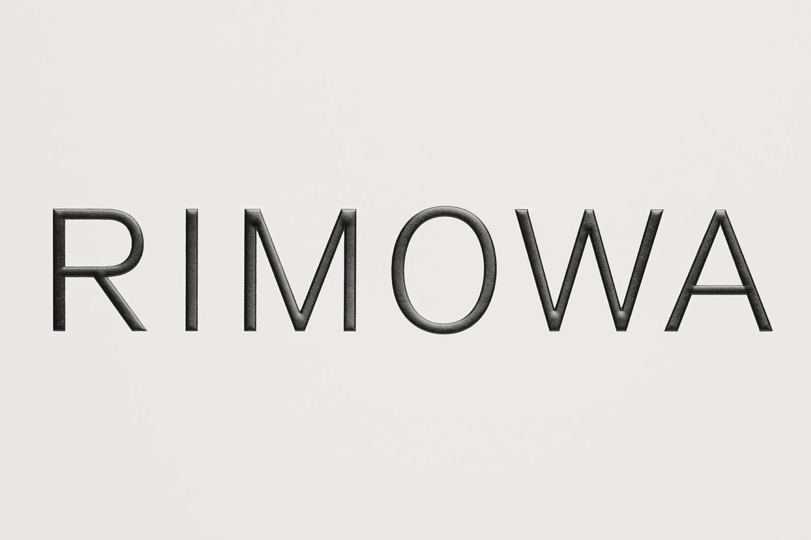 The word rimowa is written on a white background.