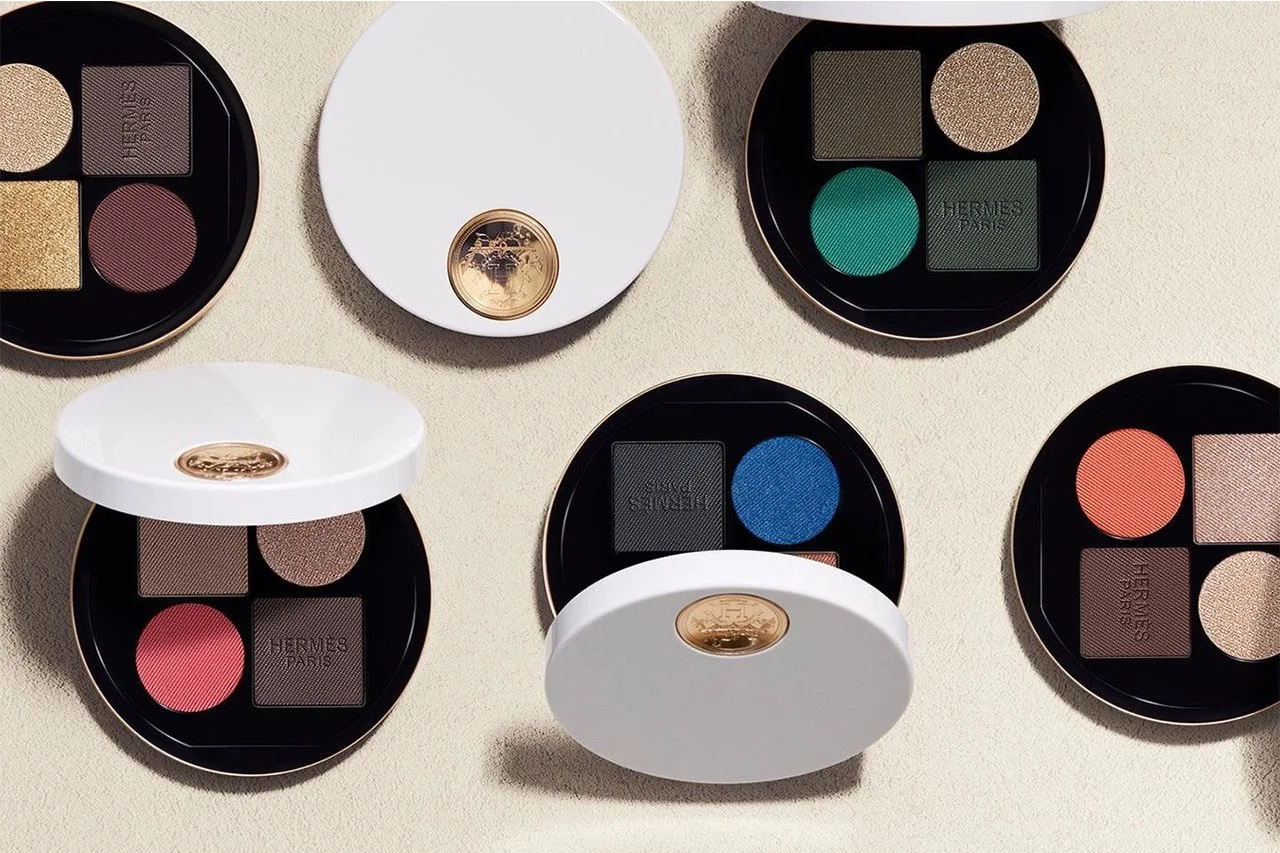 A collection of eye shadows in different colors.